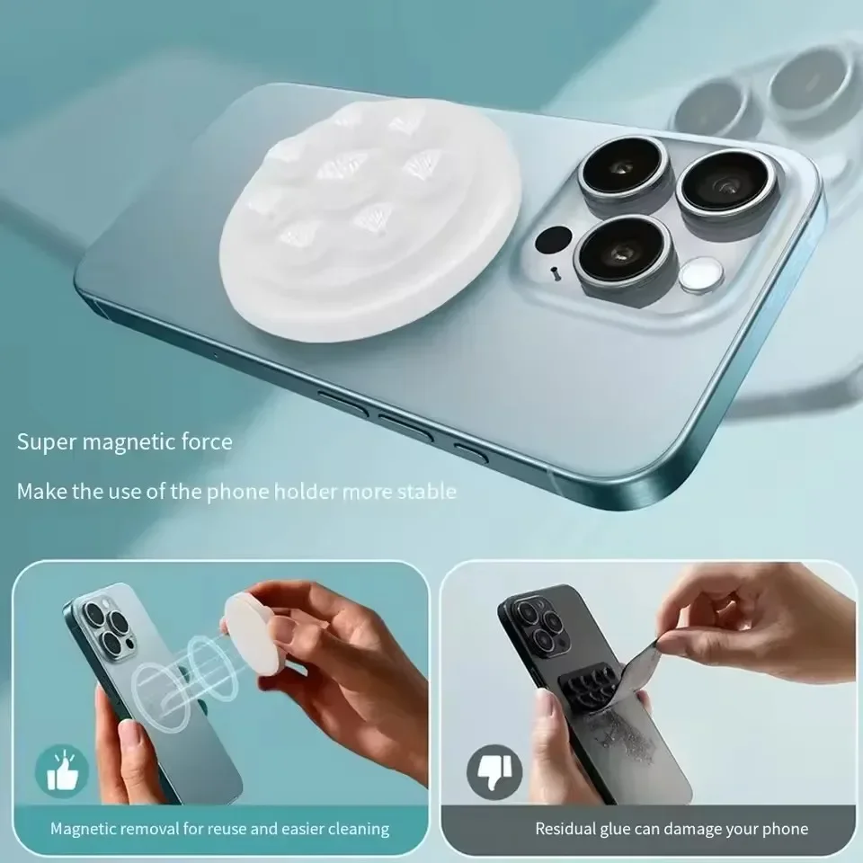 MagSafe対応、磁力吸着式スマートフォンホルダー。シリコ - Phone Accessories Useful のレビューと価格