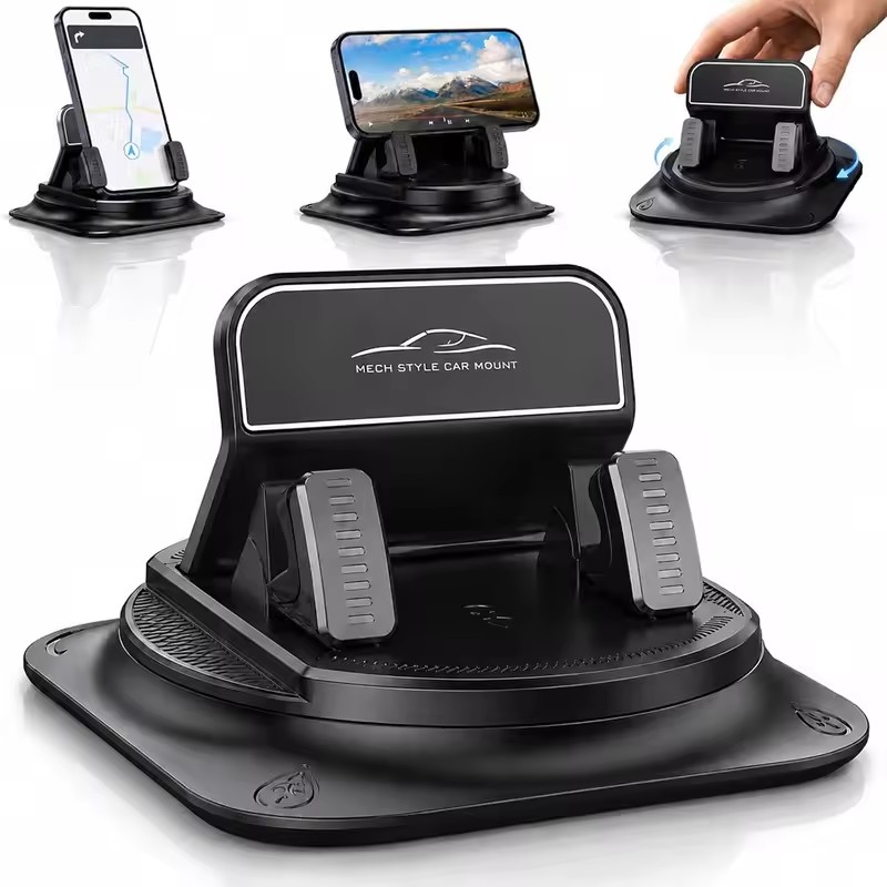 360 °   度角調整可能な車載携帯電話ホルダー、滑り止め - Phone Accessories Holder Car のレビューと価格