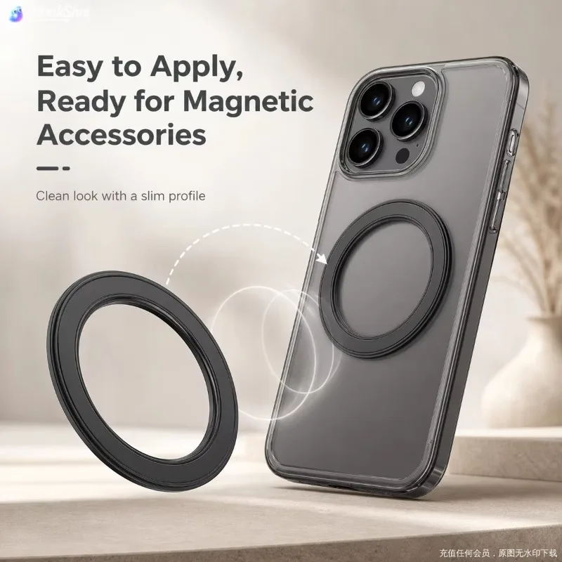 MagSafe対応、強力磁石リング式スマートフォンホルダー。 - Phone Accessories Holder Car のレビューと価格