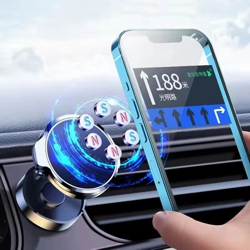 丸型折りたたみ式マグネットカーホルダー 360度回転式携帯電 - Phone Accessories Holder Car のレビューと価格